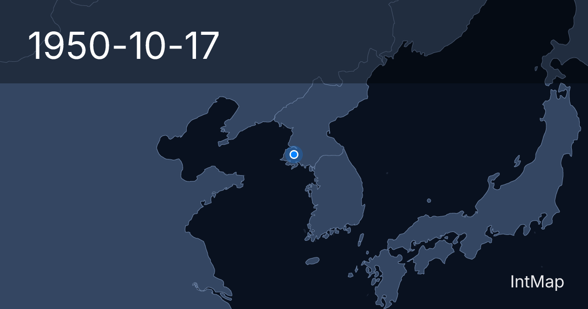 The map on 1950-10-17: Sinchon massacre