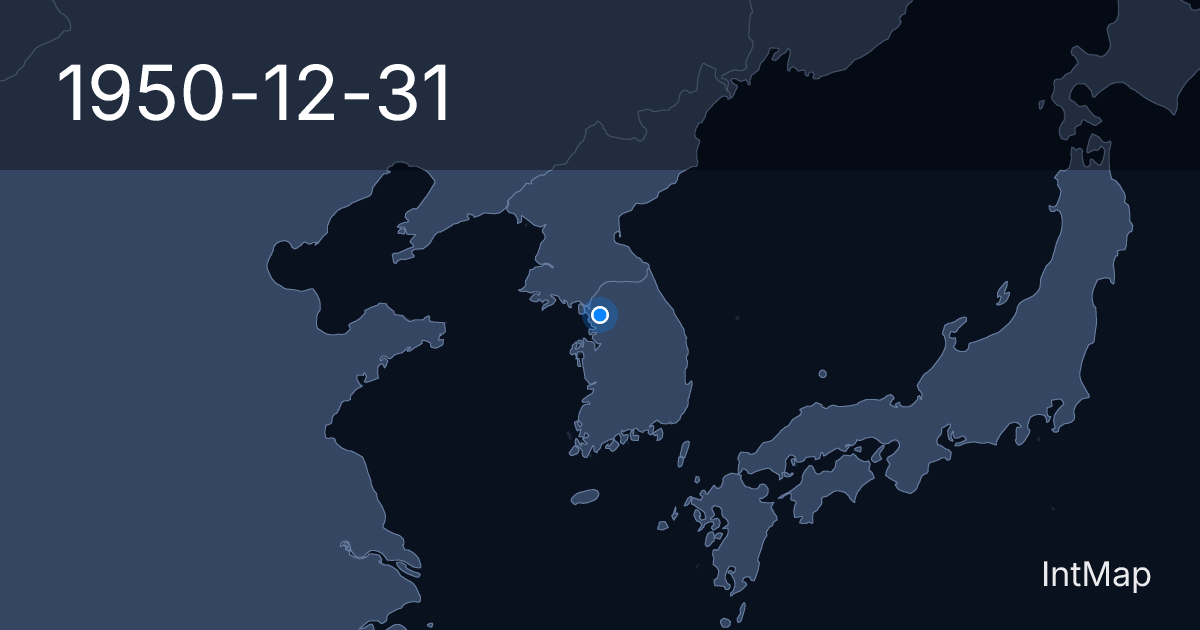 The map on 1950-12-31: Third Battle of Seoul